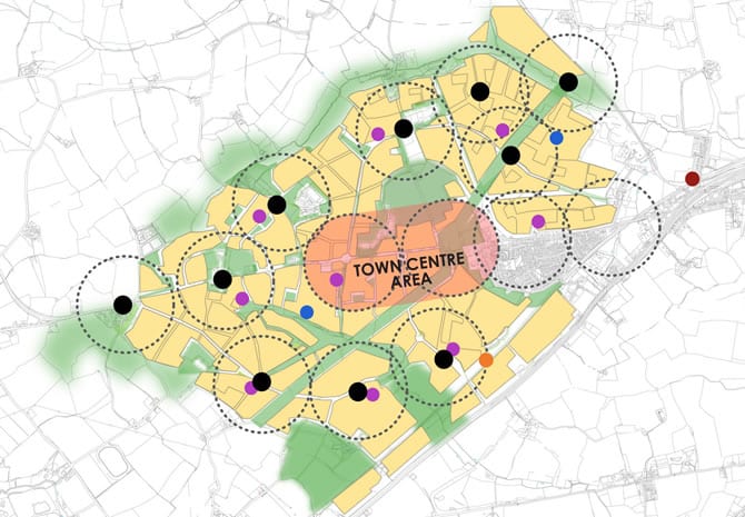 Visual showing West Tey Garden Community.