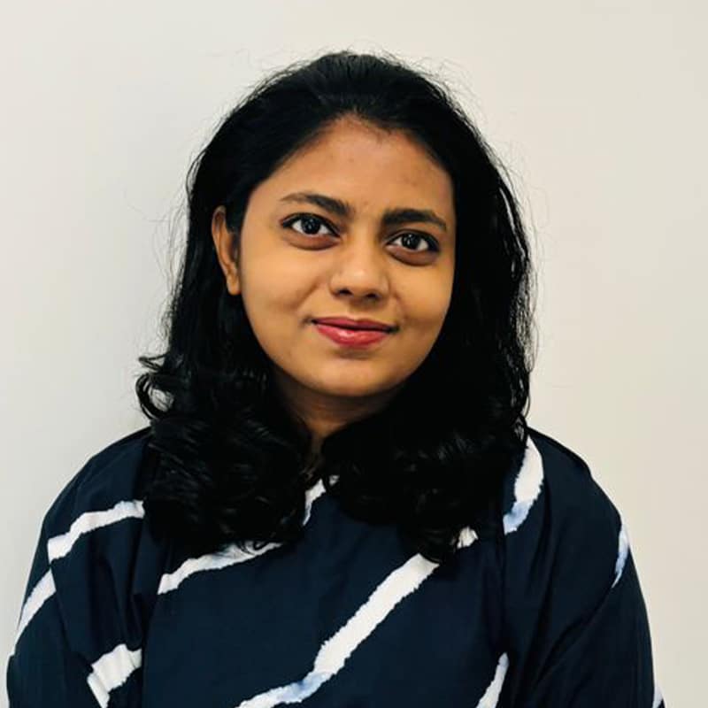 Pooja Nair, consulting engineer at Create Consulting Engineers, professional headshot portrait against neutral background.