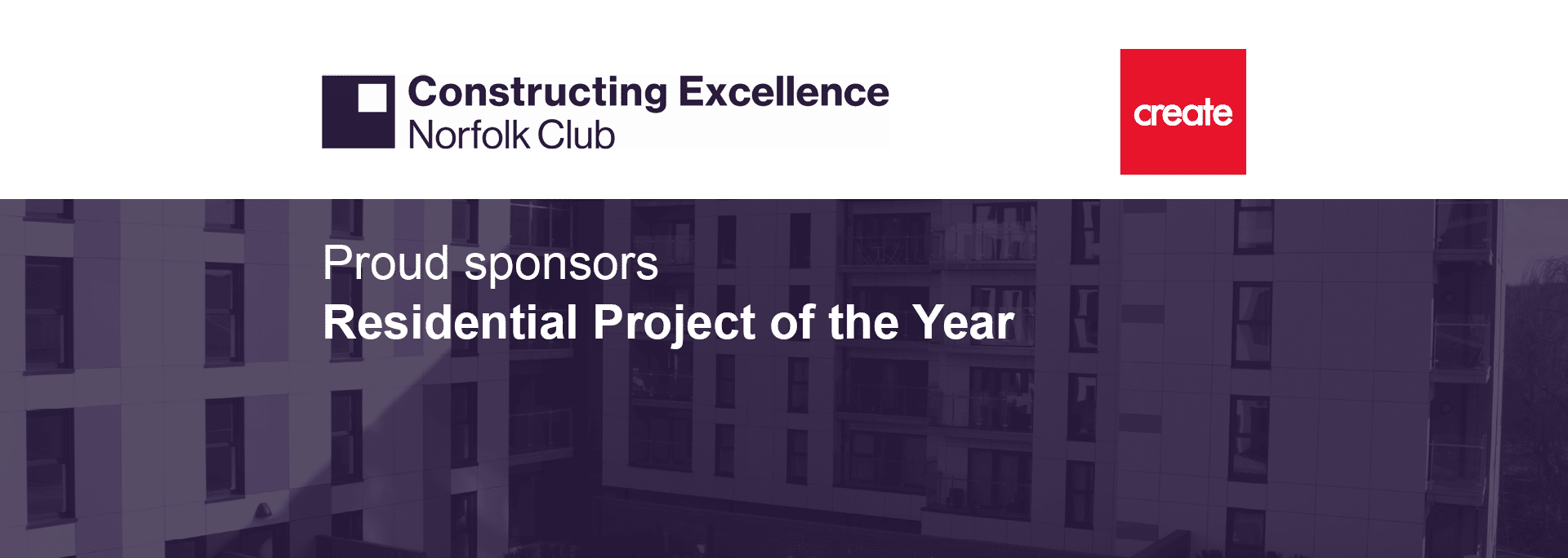 Image showing Create as proud sponsors of the Residential Project of the Year